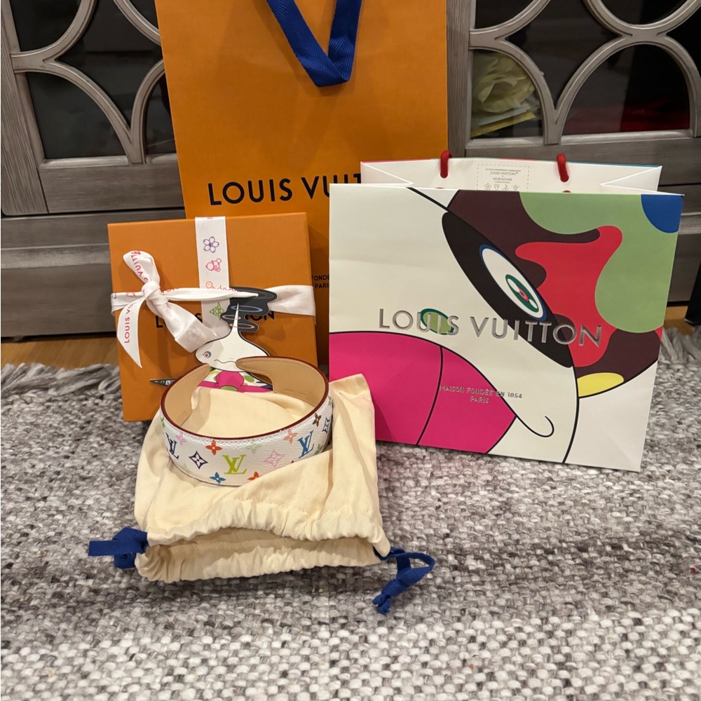 ***SOLD*** Louis Vuitton x Murakami 2025 Monogram Multicolor Outline Headband - Picture 5 of 11